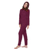 Image of Winter Warm Pajamas Women Onesies Fluffy Fleece Jumpsuits Sleepwear Plus Size Hooded Stitch Pajamas Onesie For Women Adult Shopping