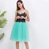 Image of Quality 5 Layers Fashion Tulle Skirt Pleated TUTU Skirts Womens Lolita Petticoat Bridesmaids Midi Skirt Jupe Saias faldas Shopping