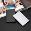 Image of Anti-theft ID Credit Card Holder Minimalist Porte Carte Thin Aluminium Metal Wallets Pocket Case Bank Women Men Credit Card Box Shopping