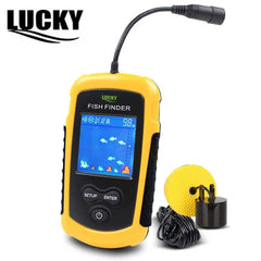 LUCKY Fishing Finder Color Display Portable Sonar Sounder Fishfinder Sonar For Fishing English Display Shopping