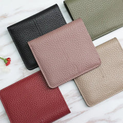 100% Genuine Cow Leather Slim Cardholder Smart Wallet Ladies Simple Cowhide Credit Card Holders Ultra Thin Wallet Women's Purse Shopping