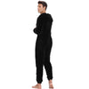 Image of Men Winter Warm Teddy Fleece Stitch Onesie Fluffy Sleepwear One Piece Sleep Lounge Pajama Jumpsuits Hooded Onesies For Adult Men Shopping