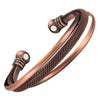 Image of Vivari Antique Fashion Magnetic 100% Pure Copper Bangle Bracelets for Women Multiple Layers Health  Jewelry Wristband Charm Shopping