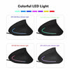 Image of Wired Right Hand Vertical RGB Mouse Ergonomic Gaming Mouse 800 1200 1600 3200DPI USB Optical Wrist Healthy Mause for PC Computer Shopping