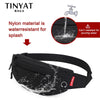 Image of TINYAT Men Waist Bag Pack Purse Casual Large Phone Belt Bag Pouch Women's Canvas Travel Phone Bag Fanny Banana Bag Hip 4 Pockets Shopping