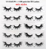 Image of 30/40/100/pairs Visofree Mink Eyelashes with Tray No Box Handmade Natural False Eyelashes Full Strip Lashes Reusable Long lashes Shopping