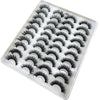 Image of 20 Pairs 18-25 mm 3d Mink Lashes Bulk Faux Thick Long Wispy Natural Mink Lashes Pack Short Wholesales Natural False Eyelashes Shopping