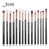 Image of Jessup Makeup Brushes Set 15pcs Make up Brush Tools kit Eye Liner Shader natural-synthetic hair Rose Gold/Black T157 Shopping