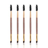 Image of Happy Makeup 5Pcs Black Eyebrow Inclined Flat Angled Brush Eyeliner Eyeshadow Eye Brow Makeup Tool Professional Women Cosmetic Shopping