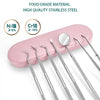 Image of 6Pcs Stainless Dental Tool Set Dentist Tooth Clean Hygiene Picks Mirror Kit Oral Health Tooth Cleaning Inspection Tartar Cleaner Shopping