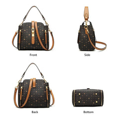 FOXER Brand Signature Crossbody Shoulder Bag Lady Monogram Retro Handbag Fashion Women Vintage Female PVC Leather Messenger Bags