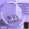 Image of 6 Parts Detachable Stainless Steel Sport Hoops Women Aro Fitness Training Gym At Home Massage Waist Ring Weight Loss Yoga Circle Shopping