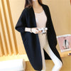 Image of 2023 Long Cardigan Women Sweater Autumn Winter Bat Sleeve Knitted Sweater Femme Jacket Loose Ladies Sweaters Cardigans New Shopping