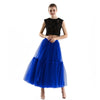 Image of Maxi Long Tulle Skirts for Women Black Gothic Pleated Skirt Casual Party Fairycore Summer Winter Jupe Longue 2022 Falda Mujer Shopping