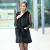 Image of New Genuine knitted mink fur vest hooded mink fur vest warm winter fur coat Shopping