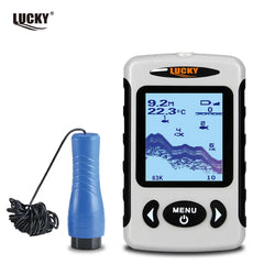 LUCKY FF718D-Ice&FF718 2.2inch LCD Portable Fish Finder 200KHz/83KHz Dual Sonar Frequency 100M Detector for Ice Fishing Shopping