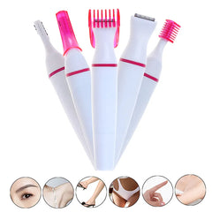 Kemei 5 In 1 Women Hair Removal Women Shaver Female Shaving Machine Electric Trimmer Razor Bikini for Eyebrow Face Underarm Shopping