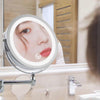 Image of Wall Mounted Bathroom Mirror Led Makeup Mirror 10X Magnification Adjustable Cosmetic Mirror Wall Mirrors Touch Dimming Mirrors - Shopping