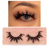 Image of FOXESJI Lashes Mink Eyelashes 3D Handmade Fluffy Dramatic Volume Thick Mink Lashes False Eyelashes Cruelty free Eyelash Makeup Shopping