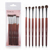 Image of RANCAI 7pcs Eye shadow Makeup Brushes Set Natural Animal Horse Pony Soft Hair Cosmetics Blending Smudge Shader Brush Beauty Kit Shopping