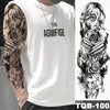 Image of Large Arm Sleeve Tattoo Japanese Wave Waterproof Temporary Tattoo Sticker Lily Peacock Men Full Tiger Fox Tatoo Body Art Women Shopping