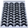 Image of 20 Pairs 18-25 mm 3d Mink Lashes Bulk Faux Thick Long Wispy Natural Mink Lashes Pack Short Wholesales Natural False Eyelashes Shopping