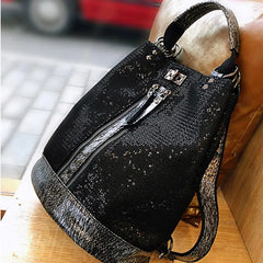 New Fashion Sequins Leather Laptop Backpack Women Female Personality Lock Anti Theft Bagpack Travel Mochila Feminina  Back Pack Shopping