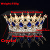 Image of Vintage Crystal Tiaras and Crowns Queen King Pageant Baroque Diadem Women Men Headpiece Wedding Bride Hair Jewelry Accessories Shopping