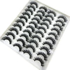 Image of 20 Pairs 18-25 mm 3d Mink Lashes Bulk Faux Thick Long Wispy Natural Mink Lashes Pack Short Wholesales Natural False Eyelashes Shopping