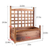 Image of Large Wood Planter Free Standing Plant Raised Bed with Trellis for Garden Yard Shopping