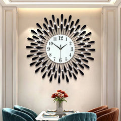 Newly Wall Clock Crystal Sun Modern Style Silent Clocks for Living Room Office Home Decoration digital wall clock