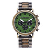 Image of BOBO BIRD Wooden Men Watches Relogio Masculino Top Brand Luxury Stylish Chronograph Military Watch Personalized Gift for Man OEM Shopping