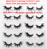 Image of 30/40/100/pairs Visofree Mink Eyelashes with Tray No Box Handmade Natural False Eyelashes Full Strip Lashes Reusable Long lashes Shopping