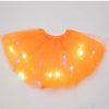 Image of LED Glowing Light  Women Tulle star Skirt Short Tutu Mini Skirt Adult Fancy Ballet Dancewear Party Costume Ball Gown Mini skirt Shopping