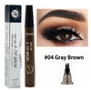 Image of 4 Point Microblading Eyebrow Pen Waterproof Fork Tip Eyebrow Tattoo Pencil Long Lasting Professional Fine Sketch Liquid Shopping