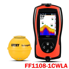 LUCKY Fishing Finder Color Display Portable Sonar Sounder Fishfinder Sonar For Fishing English Display