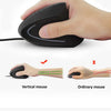 Image of Wired Right Hand Vertical RGB Mouse Ergonomic Gaming Mouse 800 1200 1600 3200DPI USB Optical Wrist Healthy Mause for PC Computer Shopping