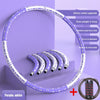 Image of 6 Parts Detachable Stainless Steel Sport Hoops Women Aro Fitness Training Gym At Home Massage Waist Ring Weight Loss Yoga Circle Shopping