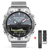 Image of Men Dive Sports Digital watch Mens Watches Military Army Luxury Full Steel Business Waterproof 200m Altimeter Compass NORTH EDGE Shopping