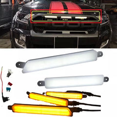 Led Drl Daytime Lights Front Grills Leds Lighting Fog Lamp Lamps For Ford Ranger T8 T7 Everest 2018-2020 2021 After Market Grill Shopping