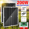 Image of 200W Solar Panel Kit 60A 12V Battery Charger with Controller Caravan Boat - Shopping