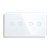 Image of Bseed EU Wifi Touch Switches 4 Gang Light Switch Crystal Led Panel Smart Wall Switches Home Gadgets Alexa APP Control - Shopping