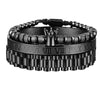 Image of Luxury Crown Roman Numeral Bracelet 12mm Watch Band Stainless Steel Dudes Rollie Hip Hop Macrame Bracelet Wristbands Men Jewelry Shopping