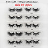 Image of 30/40/100/pairs Visofree Mink Eyelashes with Tray No Box Handmade Natural False Eyelashes Full Strip Lashes Reusable Long lashes Shopping