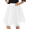 Image of Quality 5 Layers Fashion Tulle Skirt Pleated TUTU Skirts Womens Lolita Petticoat Bridesmaids Midi Skirt Jupe Saias faldas Shopping