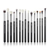 Image of Jessup Makeup Brushes Set 15pcs Make up Brush Tools kit Eye Liner Shader natural-synthetic hair Rose Gold/Black T157 Shopping