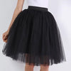 Image of Quality 5 Layers Fashion Tulle Skirt Pleated TUTU Skirts Womens Lolita Petticoat Bridesmaids Midi Skirt Jupe Saias faldas Shopping