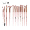 Image of MAANGE Makeup Brushes Pro Pink Brush Set Powder EyeShadow Blending Eyeliner Eyelash Eyebrow Make up Beauty Cosmestic Brushes Shopping