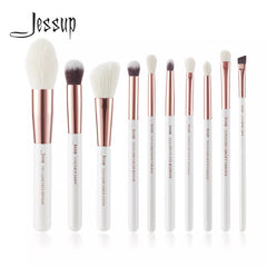 Jessup 10pcs Makeup Brushes set Foundation Powder Definer Shader Eyeshadow Eyeliner Eyebrow Kисти для Mакияжа T223 Shopping