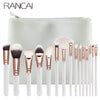 Image of RANCAI10/15pcs High Quality  Makeup Brushes Set Beauty Powder Eyebrochas Eyeshadow Brush Complete Kit Cosmetics Tools Shopping